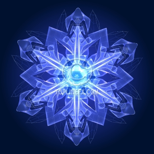 Abstract snowflake 06