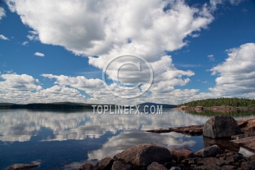 Clouds Lake Karelia