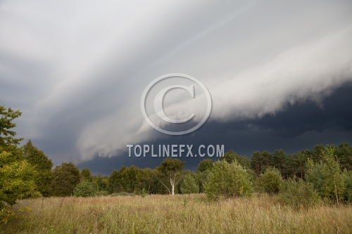 Dark evening clouds,  Big Storm